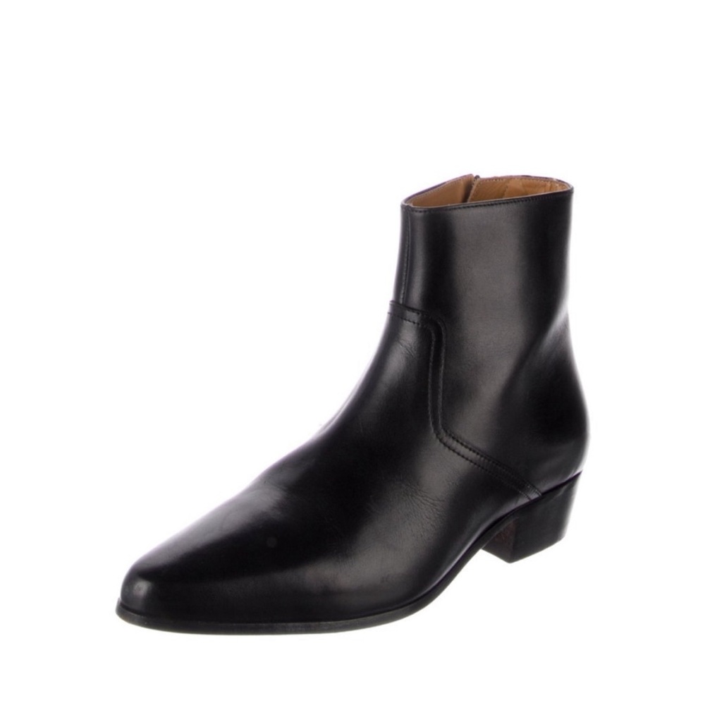 IRO Black Leather Ankle Boots